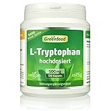 L-Tryptophan, 500 mg, hochdosiert, 120 Vegi-Kapseln – für tiefen, erholsamen Schlaf. OHNE künstliche Zusätze. Ohne Gentechnik. Vegan.